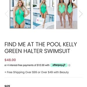 Pink Lily halter swimsuit